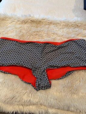 Geometric Bikini Bottoms Tory Burch boy short swimsuit xl